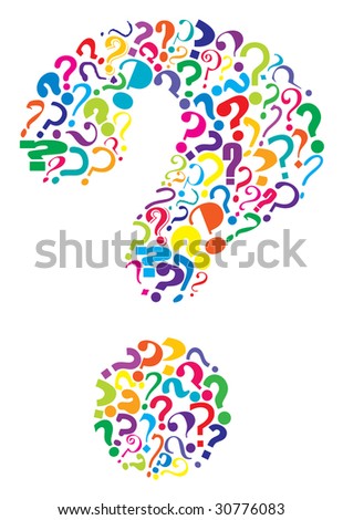pics of question marks. question mark formed from