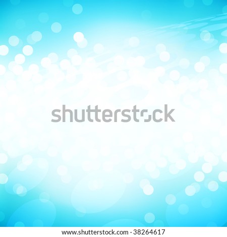 Abstract design of lights on a blue background
