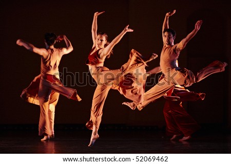 MOSCOW, RUSSIA - DECEMBER 11: Parsons Dance dancers carry out show during its Russia  tour. December 11, 2009 in Moscow, Russia.