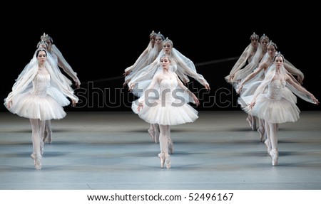 MOSCOW, RUSSIA - MARCH 27: Show of ballet from Novosibirsk during Golden Mask contest. March 27, 2010 in Moscow, Russia.