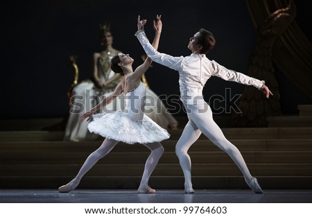 MOSCOW, RUSSIA - APRIL 2: Show of Mikhailovsky theater ballet during Golden Mask contest. ?horeographer Nacho Duato. April 2, 2012 in Moscow, Russia.
