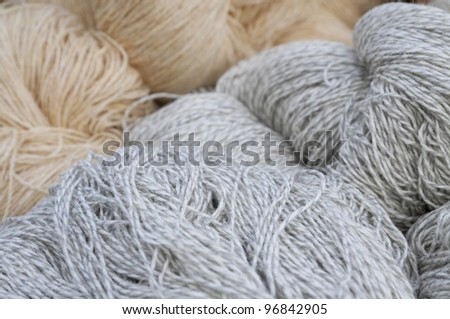 woolen thread sold in the market