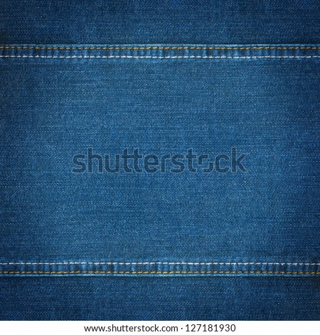 Jeans texture with seams