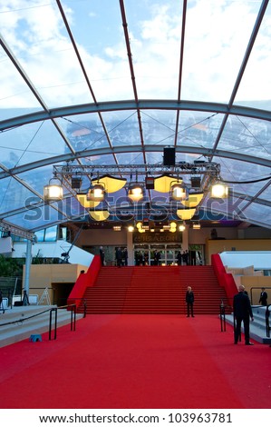 CANNES, FRANCE - MAY 23: Palais des Festivals during the 65th Annual Cannes Film Festival on May 23, 2012 in Cannes, France