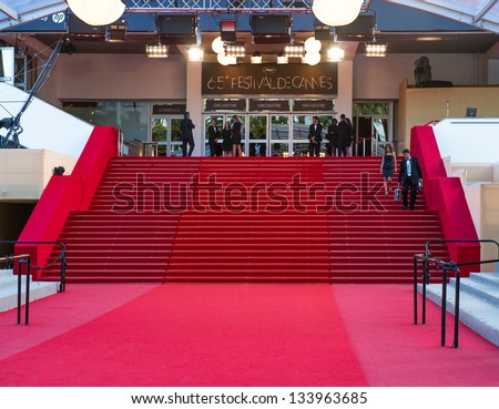 Cannes, France - May 23, 2012: Palais Des Festivals During The 65th Annual Cannes Film Festival On May 23, 2012 In Cannes, France