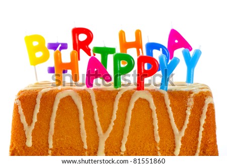 Birthday Cake Clipart on Happy Birthday  Birthday Cake  Card Concept Stock Photo 81551860
