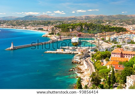 View of Nice, mediterranean resort, Cote d\'Azur, France