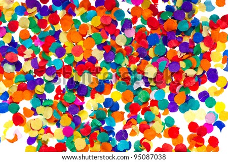 colorful confetti background. red, blue, green, yellow. carnival. birthday