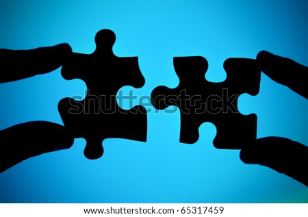 connecting two pieces of puzzle