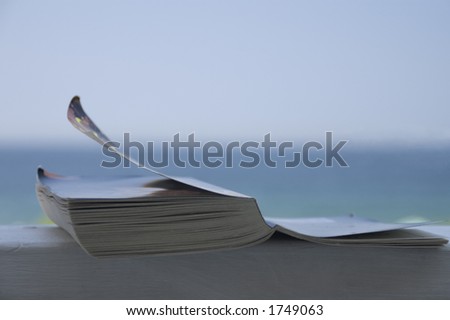 book at the ocean