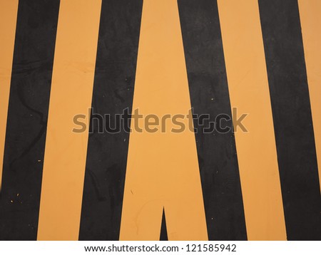 Yellow and black warning sign