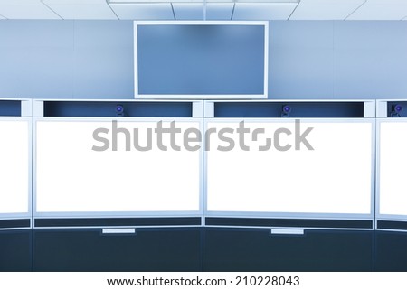 teleconference, video conference and telepresence screen display