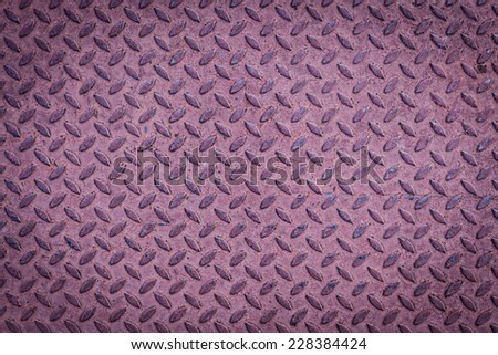 Metal seamless steel diamond plate texture pattern background