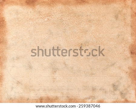 Texture old grunge canvas fabric burn edge as background