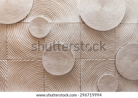 abstract circle shape of stone texture background