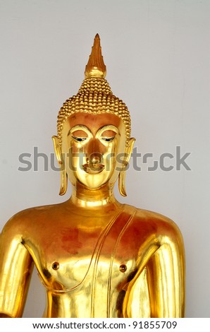 Buddha statue at Wat Pho, Bangkok( Art in a temple in Thailand, there is no copyright notice)