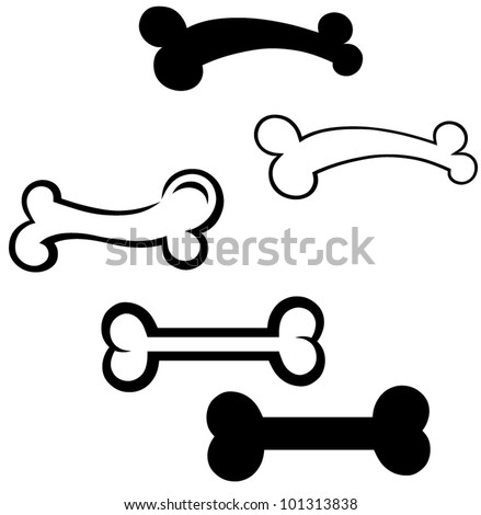 Dog Bone Stock Vector Illustration 101313838 : Shutterstock