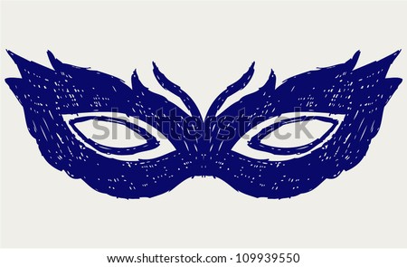 Mask For Masquerade Costumes Stock Vector Illustration 109939550