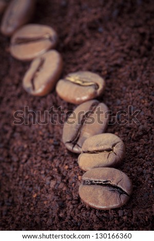 Coffee bean is the layer of ground coffee