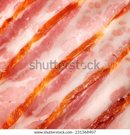 Fresh cooked bacon to eat.