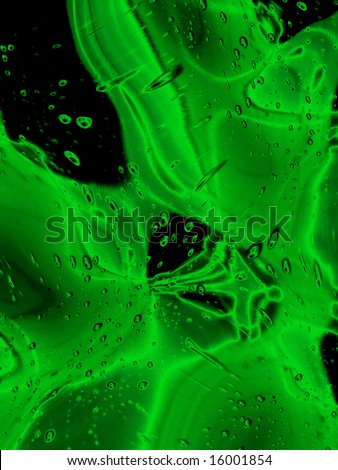 Glowing green goo background