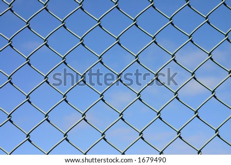 Wire fence close up
