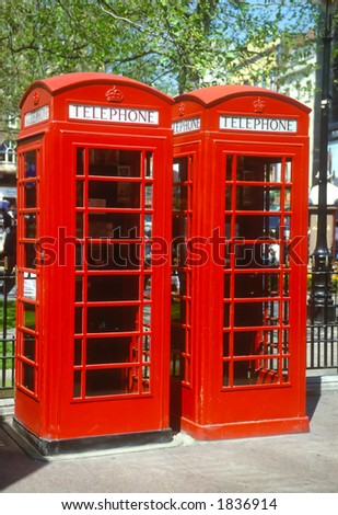 London red telephone boxes