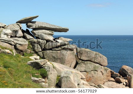Pulpit rock, St. Mary\'s Isles of Scilly, Cornwall UK.