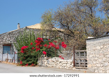 A small and old house in the village of Katomeri, in the island of Meganisi (near Lefkada island), Greece