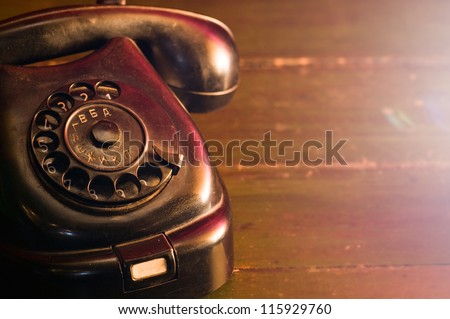 vintage telephone from the Soviet Union