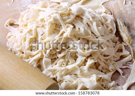 Fresh egg pasta