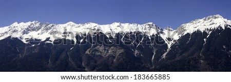 Mountains and snow