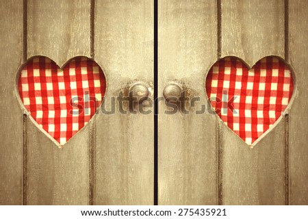 Two hearts checked
