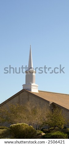 Close-up of a Jesus Christ of Latter-Day Saints (Mormon) Church