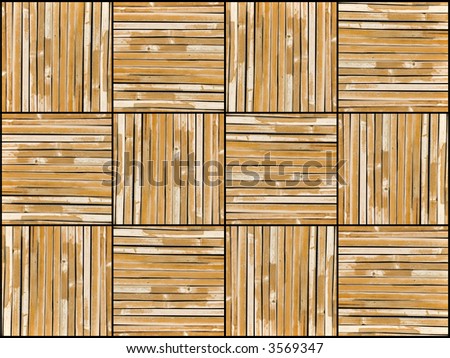 Graphic Montage of Bamboo Sticks for a Background