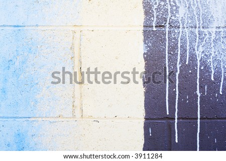 Old Wall with Paint Drips