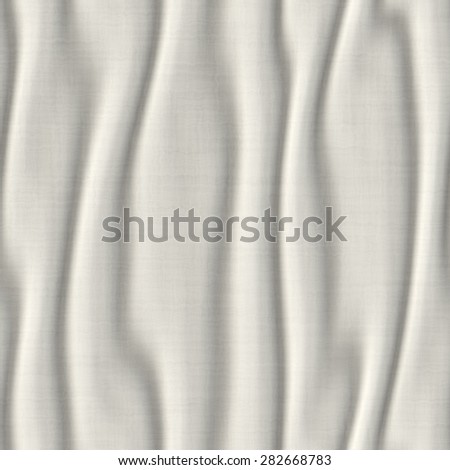 Seamless smooth wavy folded cloth fabric texture
