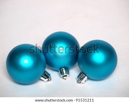 blue ornaments