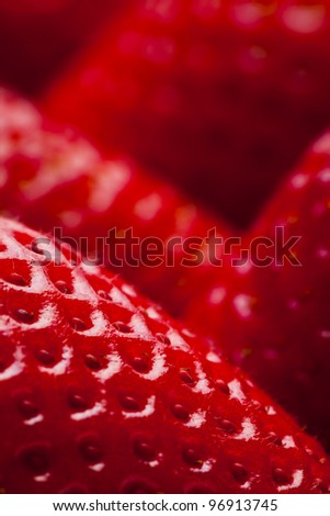 Strawberries berry isolated on white background
