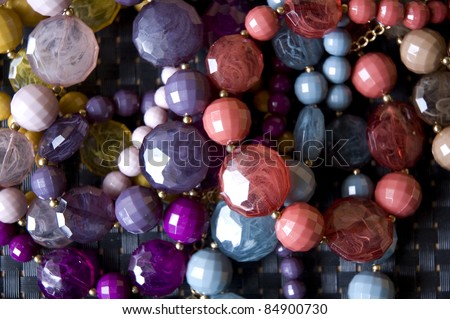 a lot of colorful bead accessories
