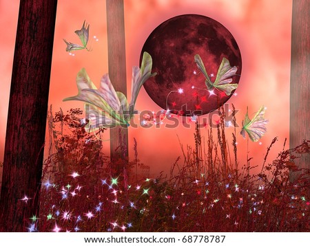 fairy tale pink background