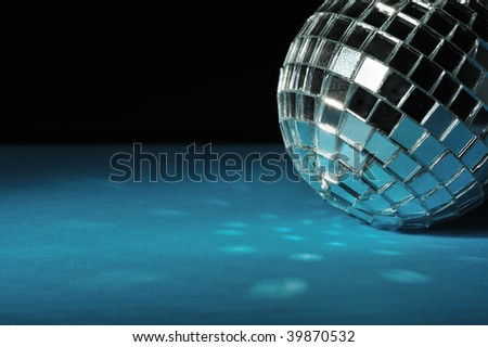 Mirror sphere. Sphere with a reflecting material