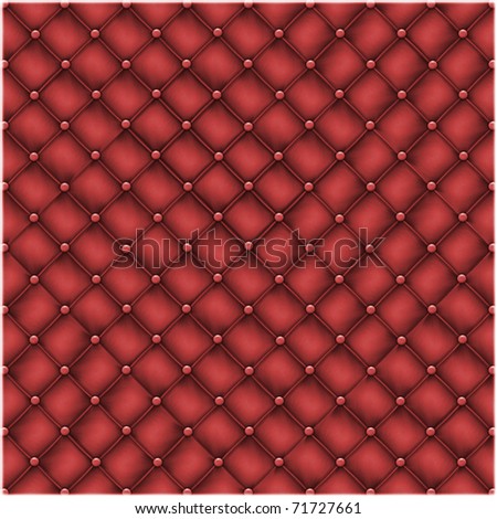 Seamless texture leather quilted a sofa. Highly detailed surface of a leather sofa.