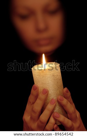 candle woman
