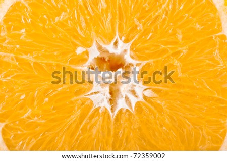 Fresh ripe sliced orange. Food background