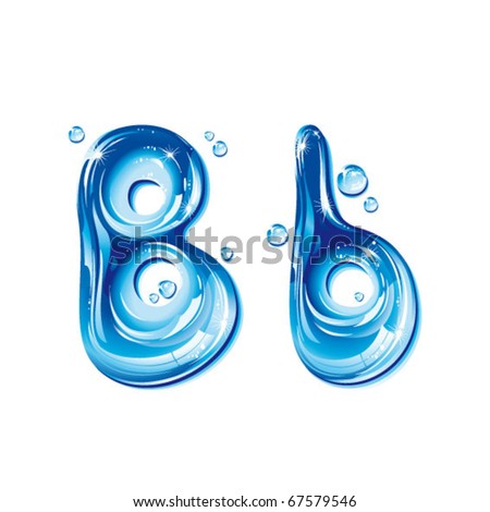 Vector Alphabetical Water Letter B - 67579546 : Shutterstock