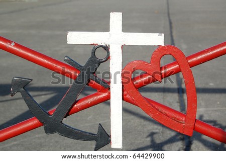 heart cross anchor