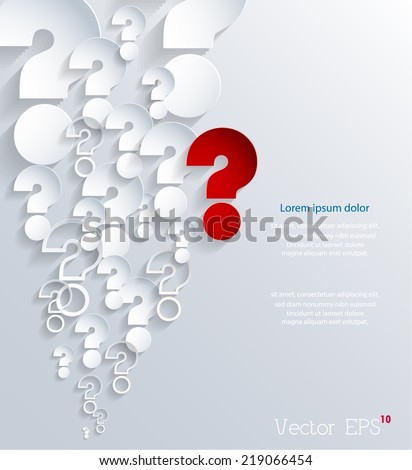 3D question marks background Vector eps10 3D question marks background Vector eps10