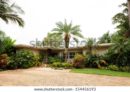 Stock image of a South Florida single family house