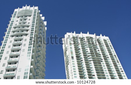 Miami Buildings and Blue Sky